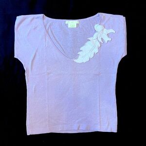 Cute Appliqué Knit Top